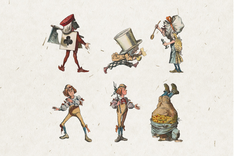 vintage-alice-in-wonderland-characters