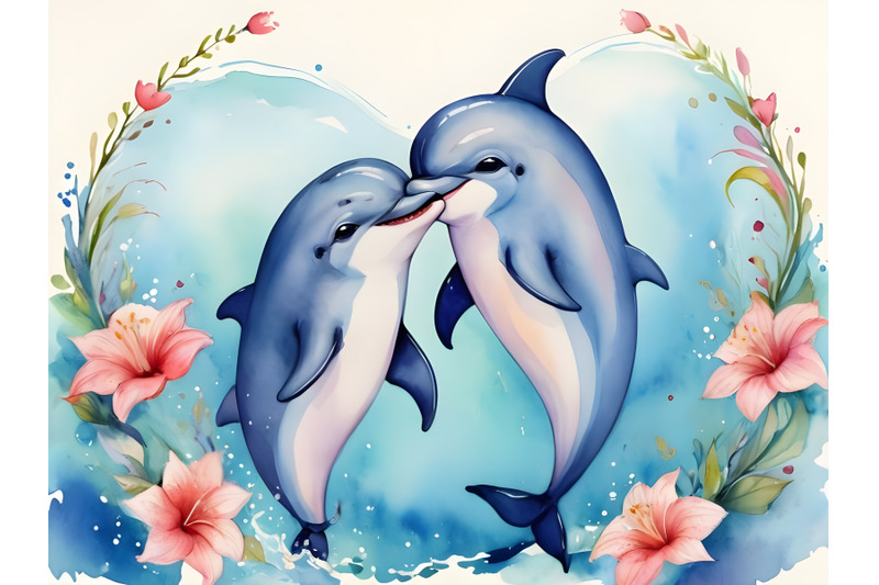 cute-dolphin-couple