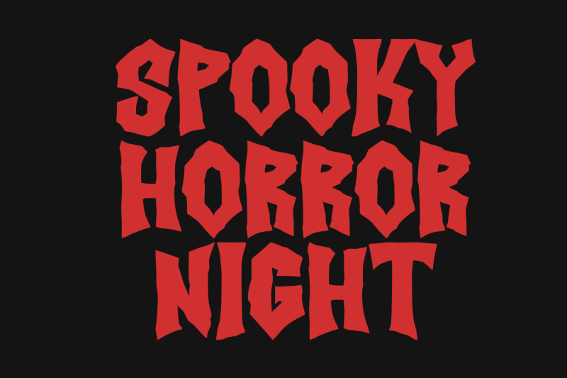 ristakhr-horror-display-typeface