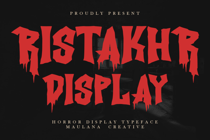 ristakhr-horror-display-typeface