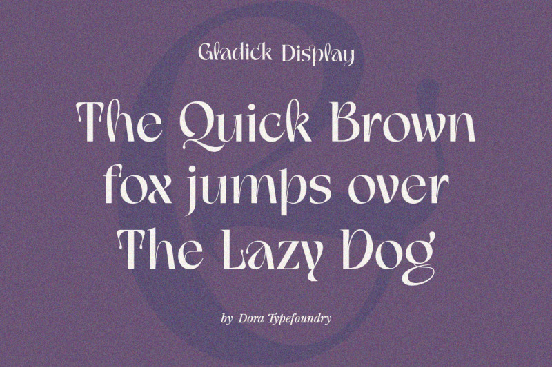 gladick-modern-typeface