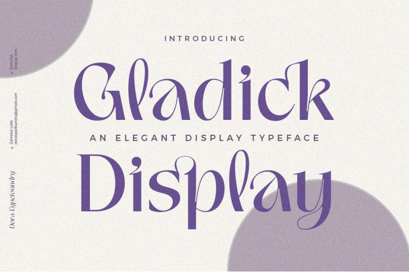gladick-modern-typeface
