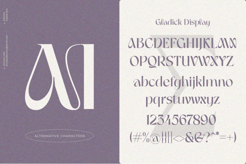 gladick-modern-typeface