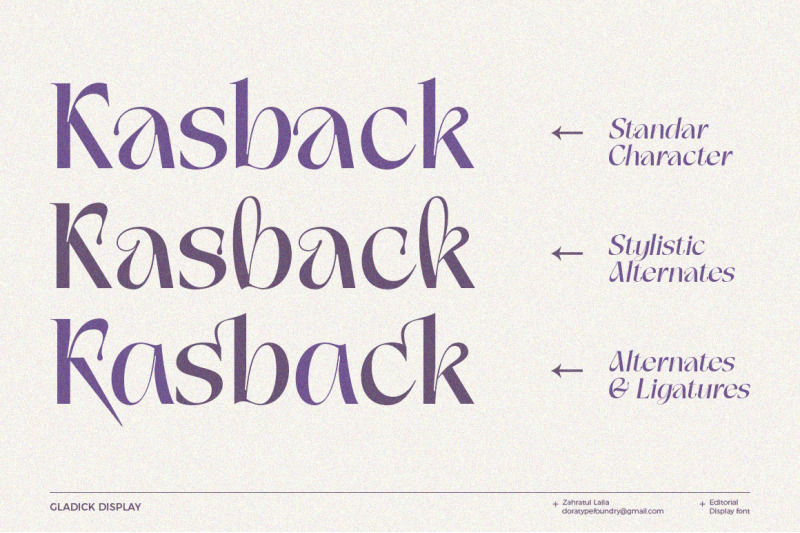 gladick-modern-typeface