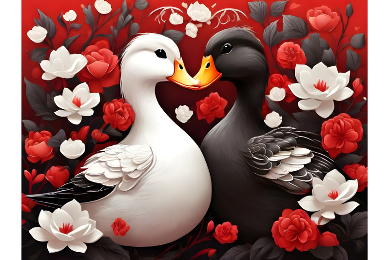 couple-cute-duck