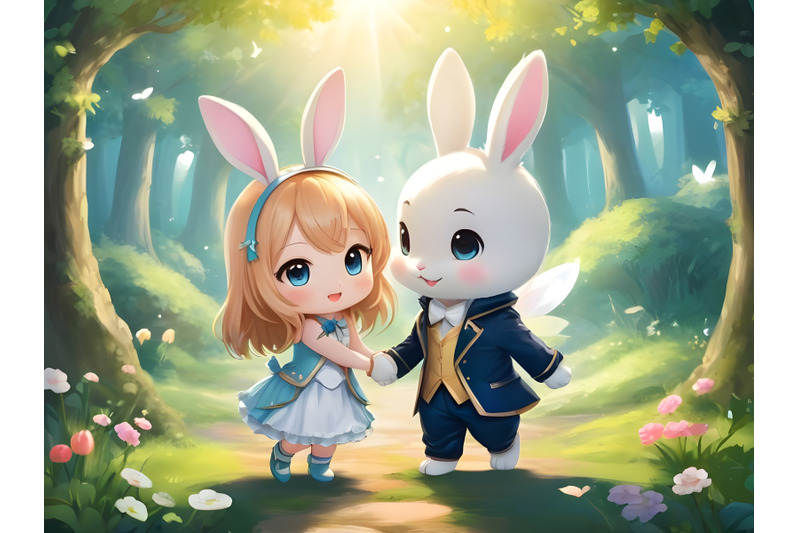 cute-bunny-couple-love