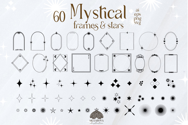 mystical-frames-and-stars-svg-png-eps