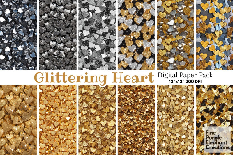 chunky-glam-gold-silver-heart-glitter-valentine-digital-paper