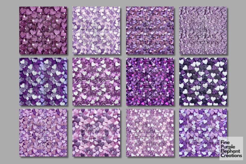 chunky-glam-purple-heart-glitter-valentine-digital-paper