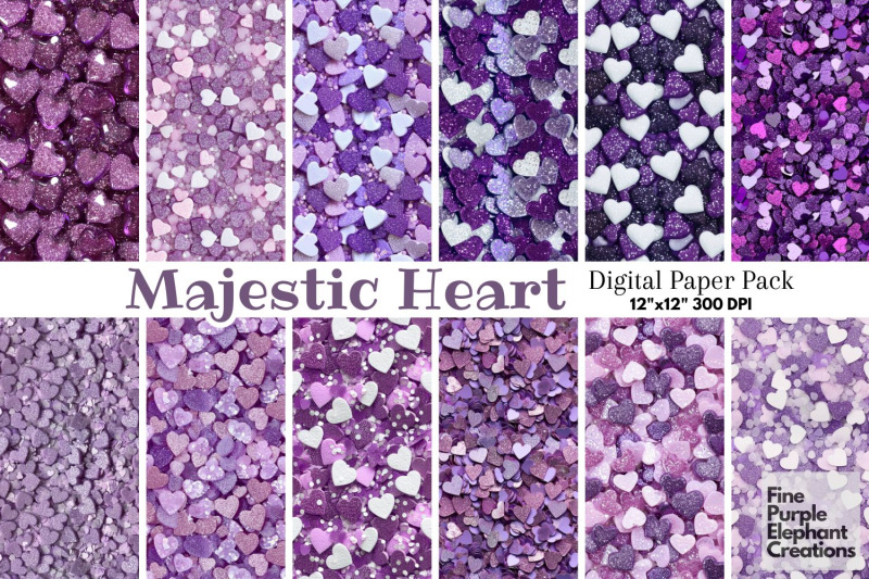 chunky-glam-purple-heart-glitter-valentine-digital-paper