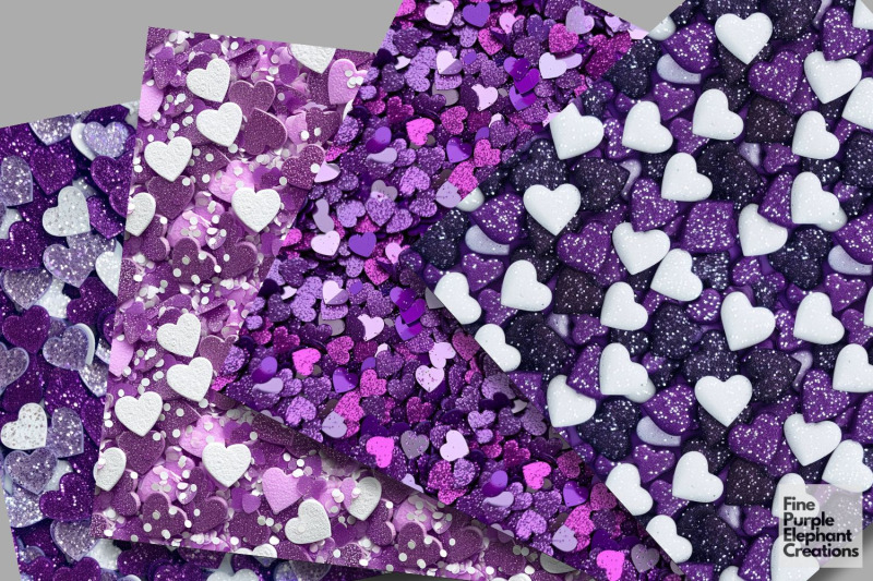 chunky-glam-purple-heart-glitter-valentine-digital-paper