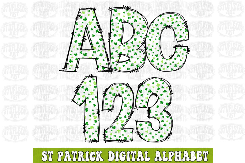 st-patrick-day-doodle-alphabet-doodle-png