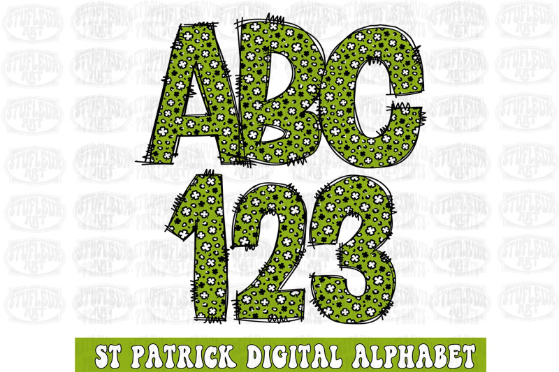 st-patrick-day-doodle-alphabet-doodle-png