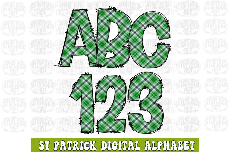 st-patrick-day-doodle-alphabet-doodle-png