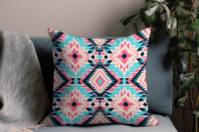 aztec-pink-blue-western-pattern-digital-paper-nbsp-background-seamless