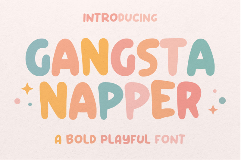 gangsta-napper-playful-font-handwritten-typeface-bold-font-kids