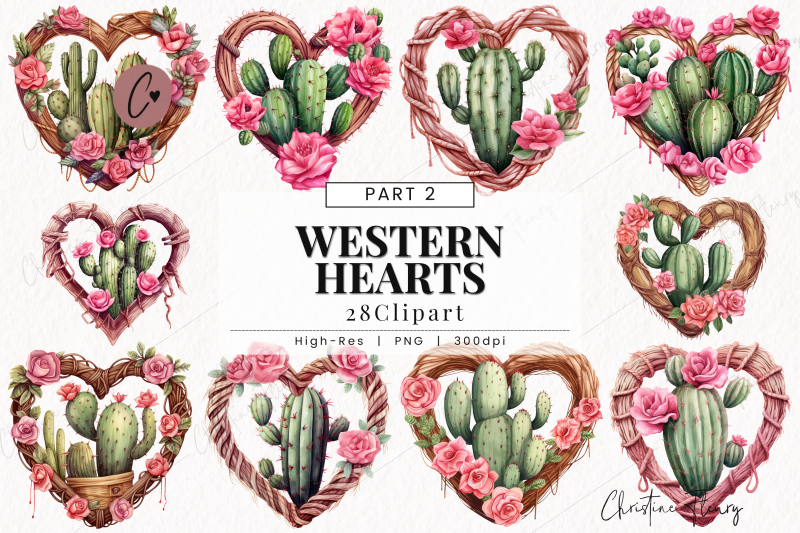 western-valentine-hearts-clipart-part-2