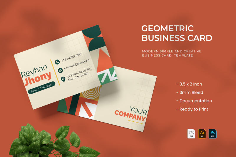 geometric-business-card