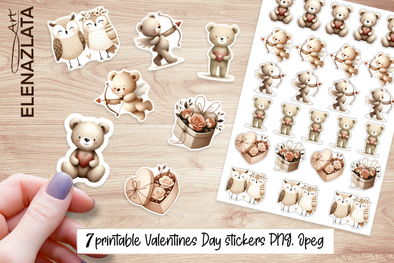 cute-animal-boho-love-stickers-valentine-stickers