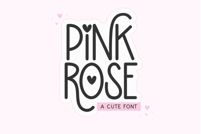 pink-rose-cute-valentine-039-s-day-font