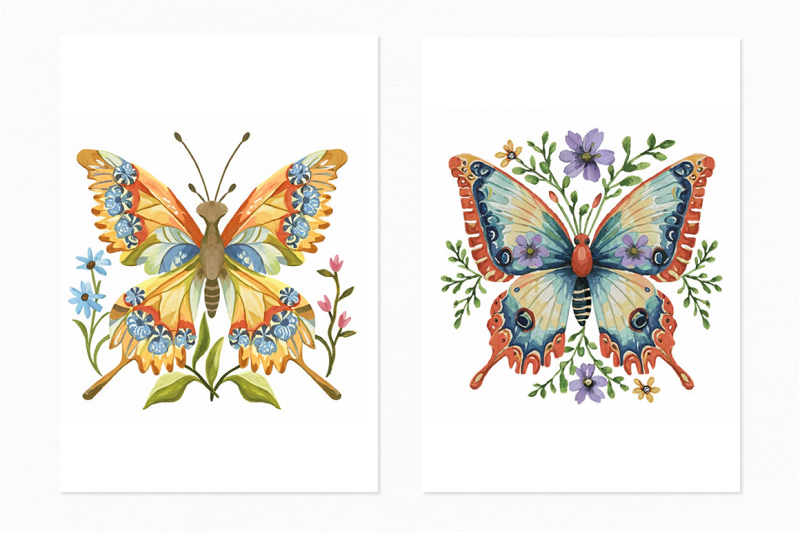 floral-butterflies