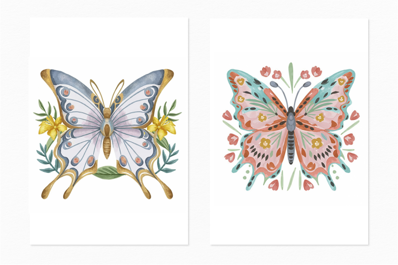 floral-butterflies