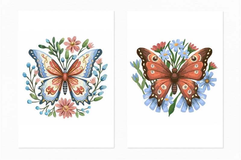floral-butterflies