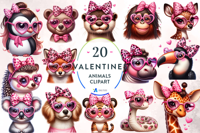 valentine-leopard-print-animals-clipart