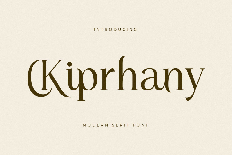 kiprhany-modern-serif-font