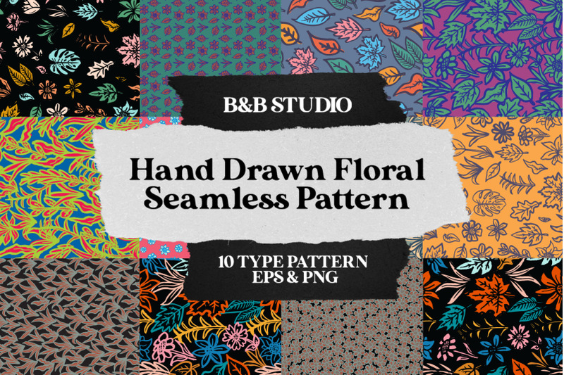 hand-drawn-floral-seamless-pattern