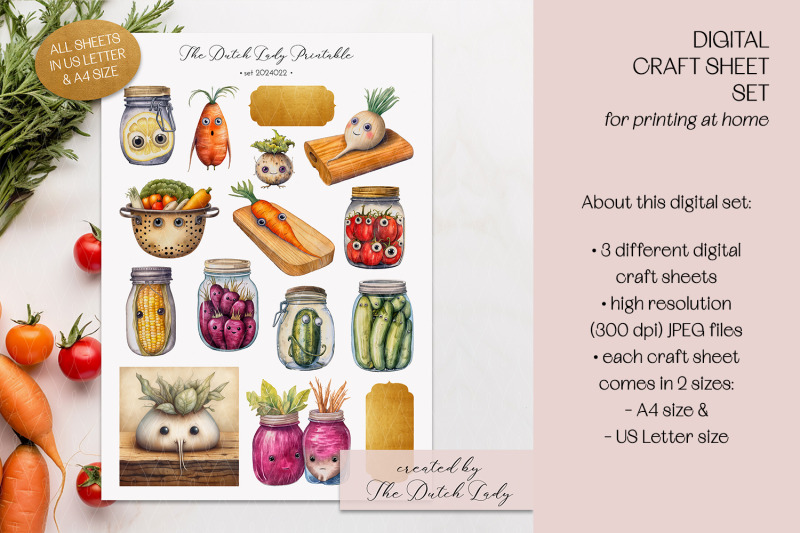 printable-craft-sheets-preserved-vegetables-theme