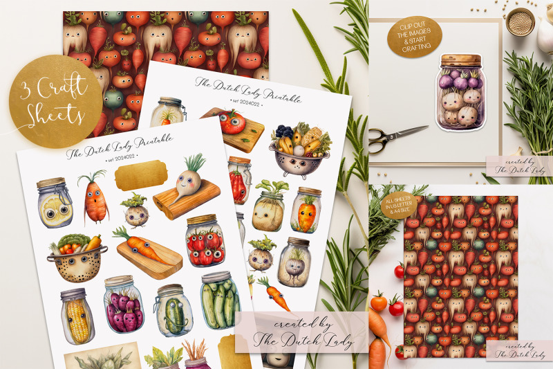 printable-craft-sheets-preserved-vegetables-theme