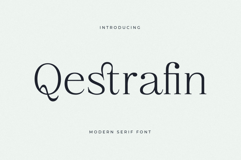 qestrafin-modern-serif-font