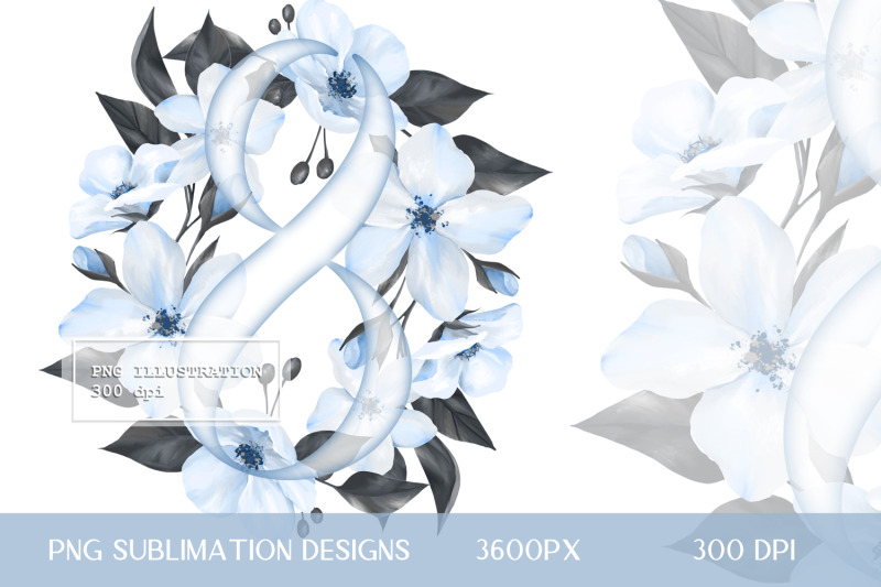 women-039-s-day-blue-floral-sublimation-png-sublimation-design
