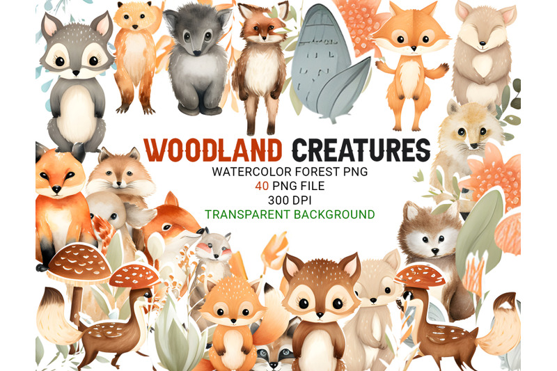 watercolor-forest-friends-clipart-bundle