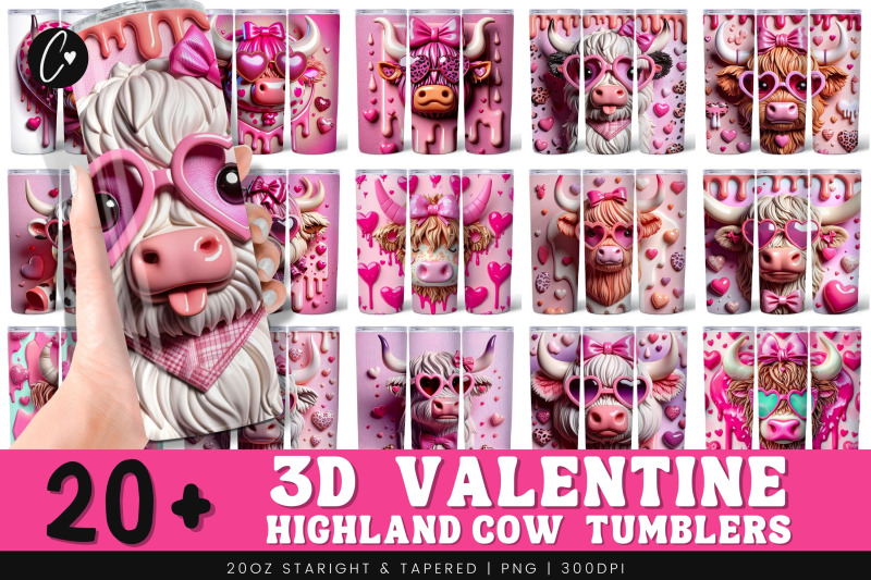 3d-highland-cow-valentine-tumbler-bundle