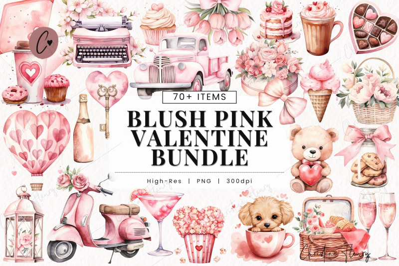 huge-blush-pink-valentine-clipart-bundle