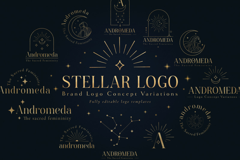 celestial-divine-feminine-cosmic-logo-design-templates