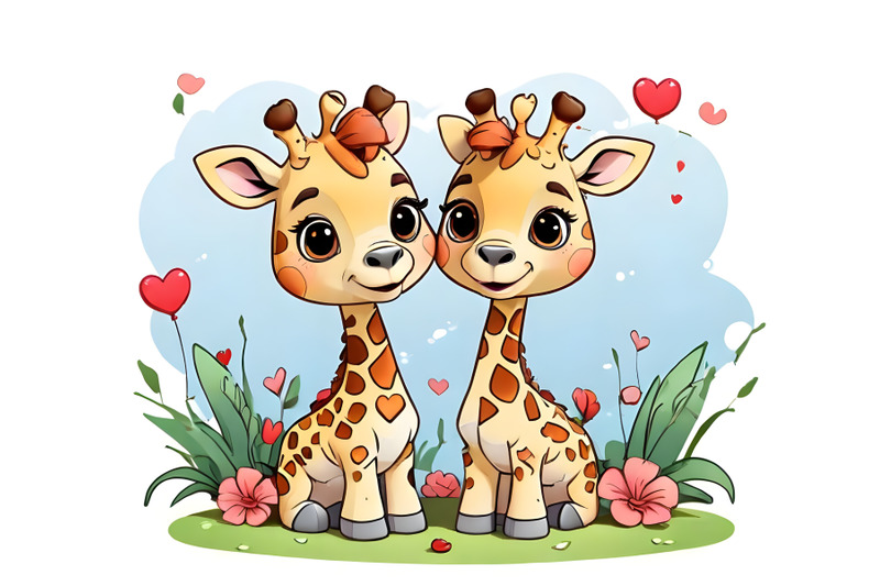 couple-baby-giraffes