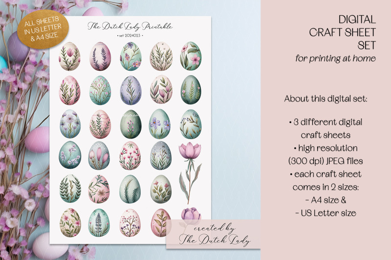 printable-craft-sheets-botanical-easter-theme