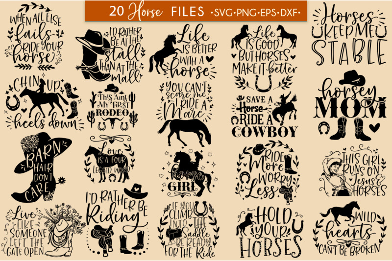 horse-svg-bundle-sublimation-cut-file