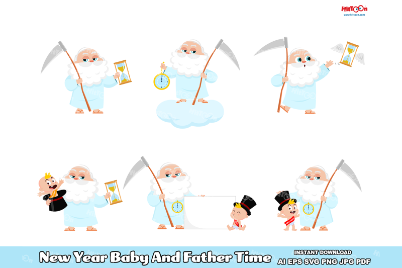 new-year-baby-and-father-time