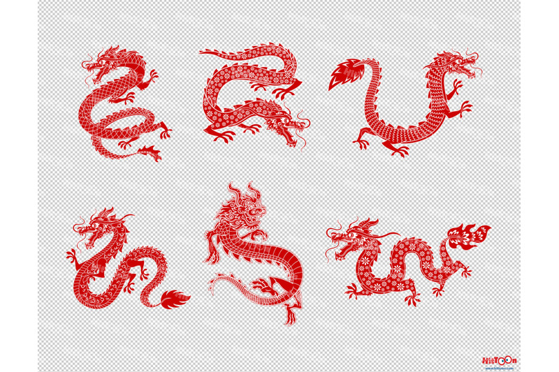 chinese-dragons-clipart-set-2