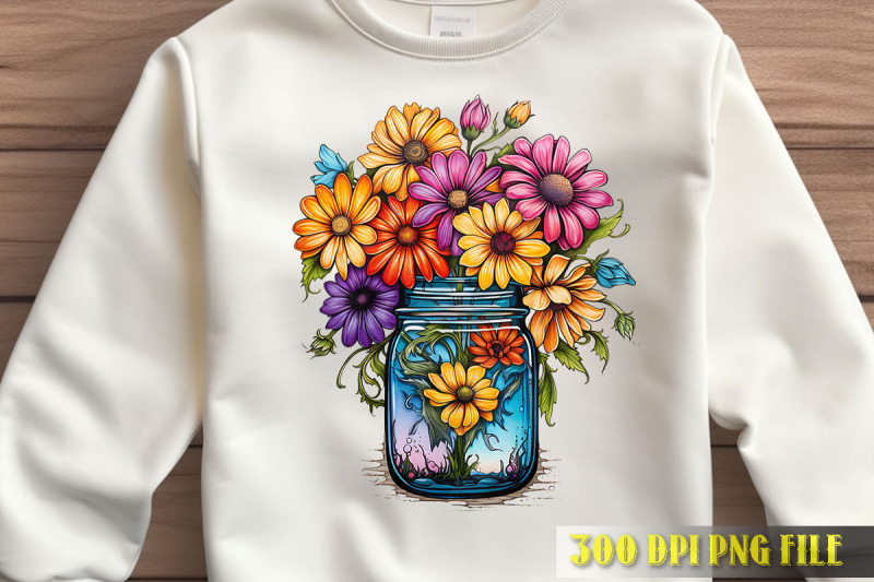 vibrant-flora-in-jar-illustration