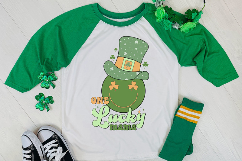 one-lucky-mama-st-patricks-day-retro-sublimation