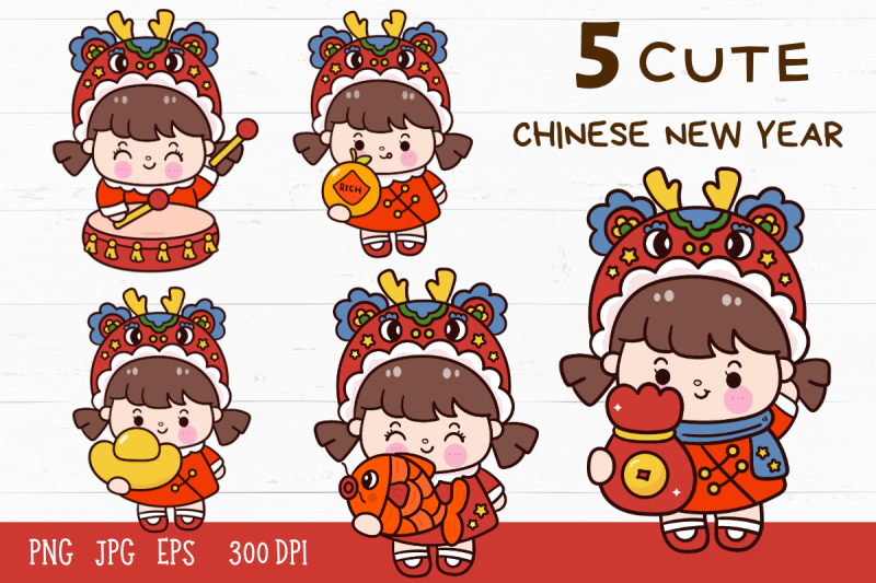 chinese-new-year-cute-girl-year-of-dragon-kawaii-clipart2