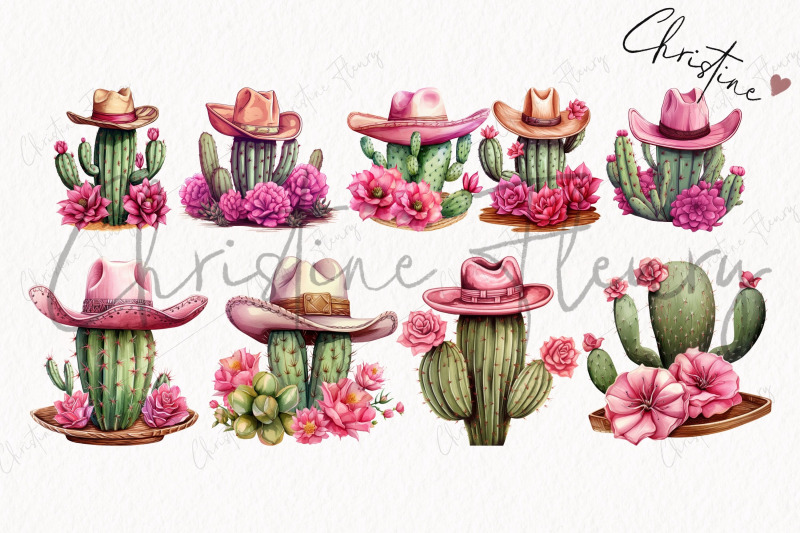 watercolor-pink-western-cactuses-clipart