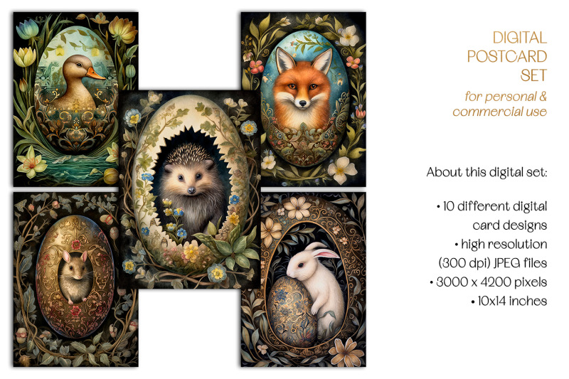animals-in-easter-eggs-postcards-amp-art-prints