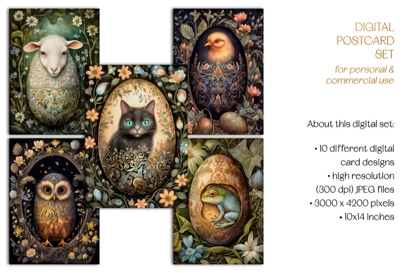 animals-in-easter-eggs-postcards-amp-art-prints