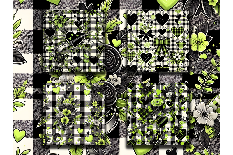 lime-amp-black-plaid-valentine-day-digital-papers